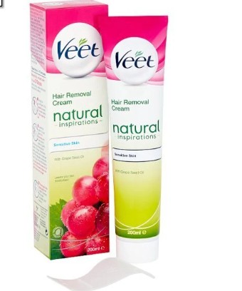VEET NATURAL INSPIRATIONZ - CREMA DEPILATORIA , Olio di semi d'uva